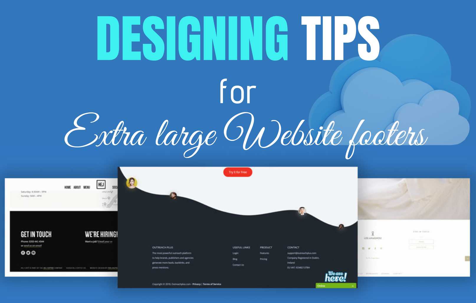Design Tips for extra Large Website Footers