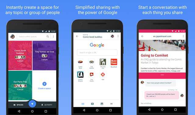 Spaces Group Sharing App Launched By Google On Android, Ios And Desktop