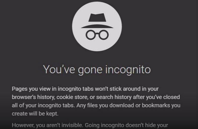 8. Incognito mode